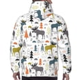 thumbnail image 5 of Hoodies for Men - moose fores trees cartoon Long Sleeve Comfrt Men'S Fashion Hoodies & Sweatshirts, Sweatshirts for Men Hoodies Pullover Clothing Clothes with Pouch, 5 of 7