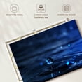 thumbnail image 6 of Elephant Stock Water Drop Ripple Wall Art - Horizontal Canvas Wall Art - Lobby Wall Decor - Nature Canvas - Blue And Black Decor - 36" x 24", 6 of 8