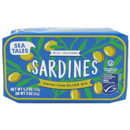Sea Tales Sardines MSC in Extra Virgin Olive Oil (hw)