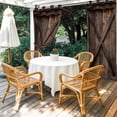 thumbnail image 4 of Outdoor Curtains for Patio Waterproof, Vintage Brown Windproof Pravicy Outside Porch Blackout Curtain, Retro Country Wooden Farmhouse Sun Blocking Grommets Curtains for Cabana Gazebo 54"x108", 4 of 9