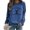 bleu, variante sur Chemises Imprimées Ranch Dutton Yellowstone pour Femmes Col Rond Manches Longues Chandails en Molleton