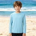 thumbnail image 2 of TBWNWG Boys Long Sleeve Rash Guard for Outdoor Beach Pool Play Sun Swimming Shirt for Kids Spring Summer Beachwear, 2 of 9