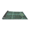 thumbnail image 2 of Ahgly Company Indoor Round Abstract Light Blue Modern Area Rugs, 4' Round, 2 of 4