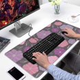 thumbnail image 2 of Long Mouse Pads for Desk,Pioneer Flower Floral Print Pattern Desk Mats on Top Of Desks, Desk Mouse Pad Extra Large with 3mm Non-Slip Base and Stitched Edge for Gaming,Office,Work,Home 31.5"x15.7", 2 of 6