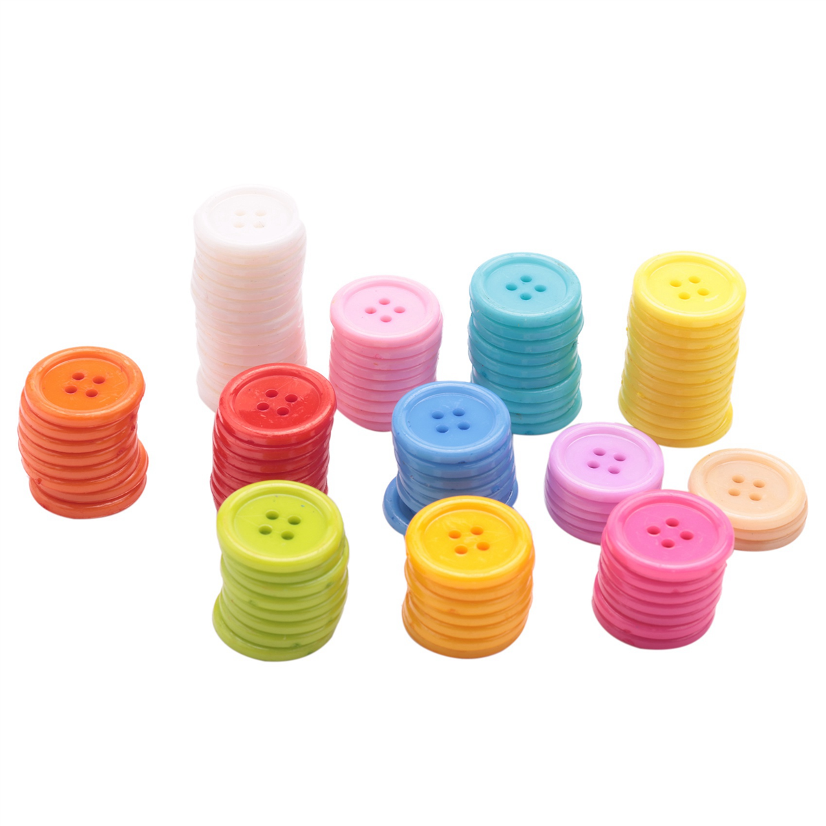 DIY Random Color Set of 1000 Sewing Buttons Craft for Kids DIY Toys, Plastic, Random Color, 20mm