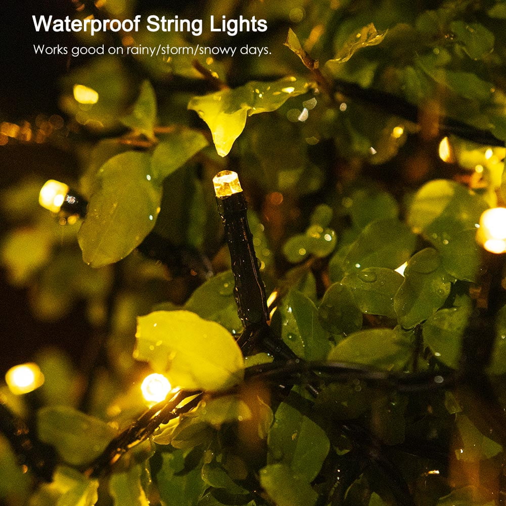 RESNICE 100FT Solar String Lights for Outside 300 LED High Bright Outdoor Waterproof Solar Powered String Lights with Remote for Tree Garden Backyard Patio Porch