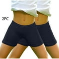 thumbnail image 2 of AJTQTH 2-Pack Summer Shorts for Girls Solid Color Breathable Comfy Short Pants Elastic-Waisted Casual Strectchy Slim Shorts for Sport Home Outdoor Occasions with Appliques 8-10 Years, 2 of 5