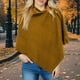 thumbnail image 3 of Capa larga con botones para mujer, chal para mujer, chal tejido, cárdigan, capa de lana, tops con hombros descubiertos, chales, bufanda, chal de color liso para mujer, ropa para muñecas, 3 of 4