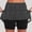 Black, variant on BRGZLK Women's Yoga Pants Striped Mini Skorts Plus Size Cute Elastic High Waist Skort Summer Wide Leg Short Skirt with Pockets