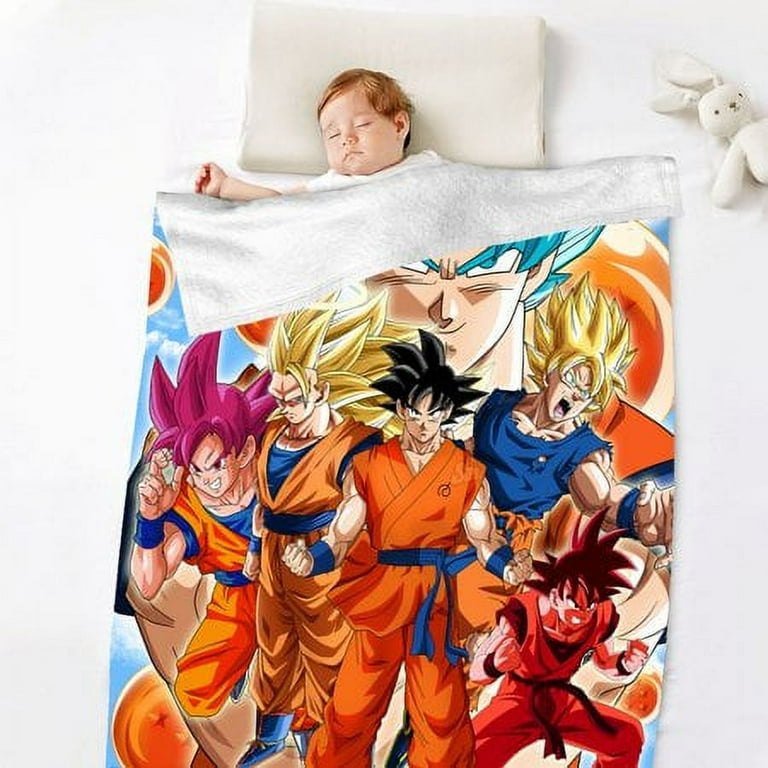 Cartoon Dragon Ball Z Throw Blanket Ultra Soft Cozy Microfiber Fleece Throw Blankets for Home Couch Bed and Sofa 32 x47 Walmart