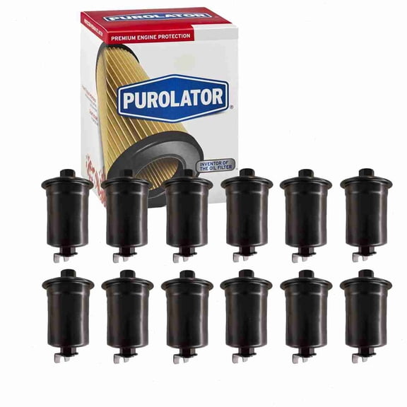 12 pc Purolator F44829 Fuel Filters for 043-0970 186100-3390 23300-16270 23300-19375 23300-79305 23502 25175535 25175575 33502 33622 71-616 86502 95502 ALG-6061 CG255 F195 F44829P FDB136 FF-839