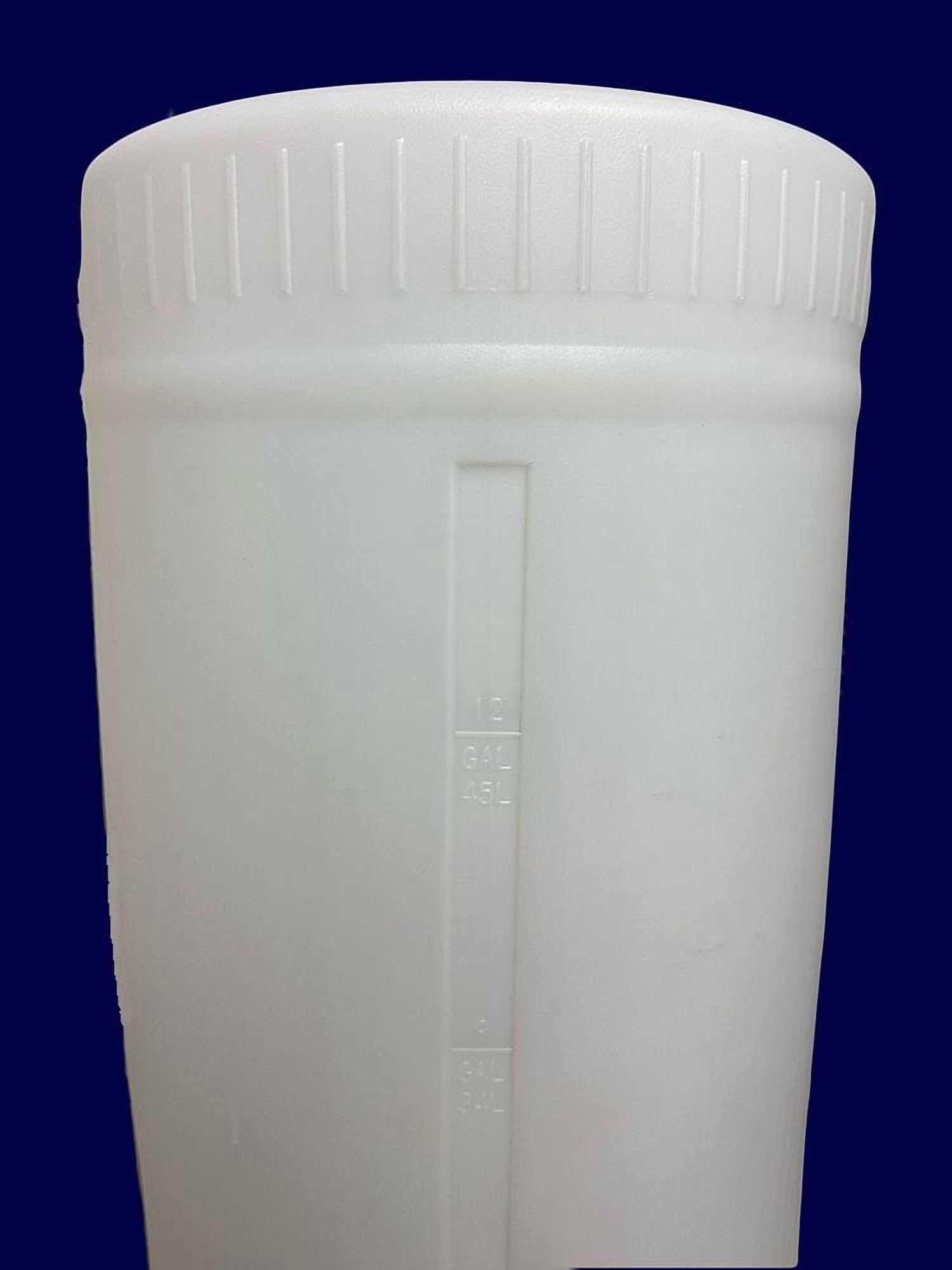 15 Gallon Plastic Natural Barrel 2x2 Inch Bung Caps
