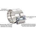 thumbnail image 7 of Floshine 2.5 inch Lap Joint Band Clamps,Exhaust Muffler Clamp 4 PCS，2.5 Exhaust Pipe Clamps preformed Stinless Steel, 7 of 7