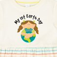 thumbnail image 4 of Inktastic My First Earth Day Baby Girl Girls Baby Dress, 4 of 5