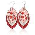 thumbnail image 1 of Qarigey Pendientes Brillo Multicapas Cuero Forma de hoja Oreja grande Cuelga Día de San Valentín Elementos de aro Adornos para pendientes Niñas Ropa, zapatos y accesorios Miscelánea tipo 11 Qarigey AP010057-11, 1 of 8