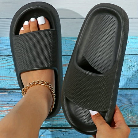 

Women s Lightweight Non-slip Open Toe Cross Strap Flat Slippers - Beach Shoes