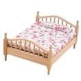 thumbnail image 3 of 2x Dollhouse Miniature Bed Single Bed Model DIY Scene Model Macarena none, 3 of 8