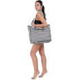 thumbnail image 2 of Bolsa de playa de lona impermeable extragrande con 4 bolsillos interiores para viajes, gimnasio, natación y playa Vacaciones-wtake, 2 of 5