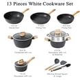 thumbnail image 2 of Juego de ollas y sartenes SODAY, utensilios de cocina antiadherentes, 13 unidades, 2 of 7