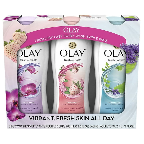 Olay Fresh Outlast Body Wash Triple Pack (23.6 Fl.)