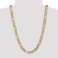 thumbnail image 2 of 14k Yellow Gold 26 Inch 10mm Figaro Chain Necklace Pendant Charm Flat, 2 of 9