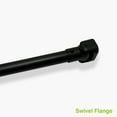 thumbnail image 5 of Naiture 60'' Straight Shower Curtain Rod with Swivel Flange or Bracket, Black Finish, 5 of 10