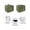 Green, variant on Japanese Toaster Cover 4 Slice, Large Kitchen Appliance Covers, Grey Simple Traditional Flowers Leaves Pattern Toaster Oven Cover with Loop, Bread Machine Cover Polyester Dust Cover Protection