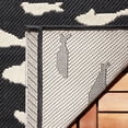 thumbnail image 6 of Safavieh Courtyard Victoria Fishes Indoor/Outdoor Area Rug, Black/Beige, 5'3" x 7'7", 6 of 10