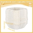 thumbnail image 3 of 1000 Pcs Square Mini Cupcake Liners MODANU 1.8 inch Disposable Brownie Baking Cups Pan Liners Paper Baking Cup for Cupcakes and Cup Liners Party Supplies for Weddings Birthdays Baby Showers(White), 3 of 6