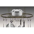 thumbnail image 2 of Sorbus Ceiling mounted Pot Rack with Hooks-Rustic, 2 of 11