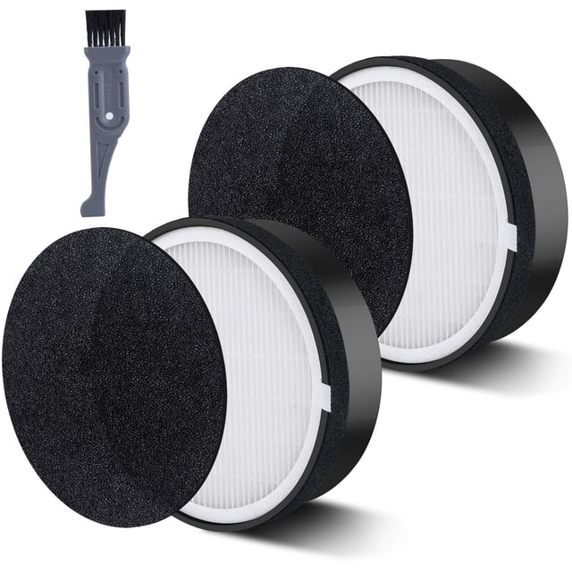 I clean LEVOIT LV-H132 Air Purifier Replacement Filters,Compatible with Levoit LV-H132, 2Packs Air Purifier HEPA and Activated Car