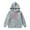 Grey, variant on Girls Hoodies Spider Web Heart Print Print Hoodie Warm Trendy Simple Fit Top,3-14Y