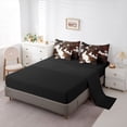thumbnail image 5 of Erosebridal Cowhide Print 7-Piece Twin Bedding Sets,Rustic Farmhouse Cattle Bedding Comforter Set For Adults,Reversible, 5 of 7