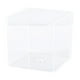 thumbnail image 2 of pstuiky Caja pequeña tridimensional vaso para pudín vaso para yogur vaso para aserrín totalmente transparente sin tapa de plástico 18 unidades, 2 of 7