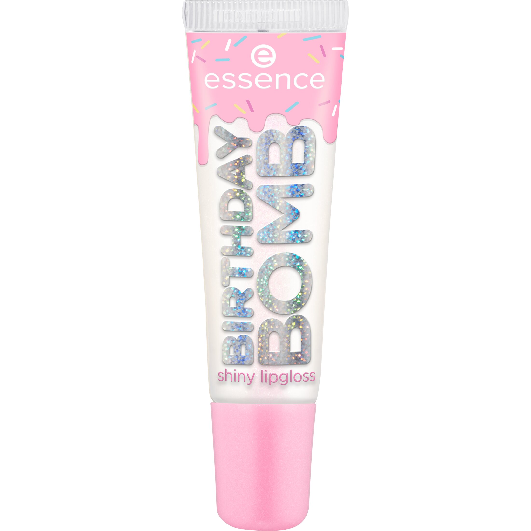 essence Birthday Bomb Shiny Lip Gloss, Cake My Day!