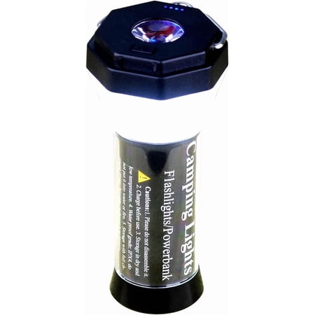 PD20W 500 Lumens Camping Lantern with 5 Models Lights Can Be Stick and A 1/4 Inch Screw Socket Hold Pole (Cold-White Lantern+Black )