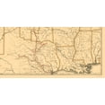thumbnail image 4 of Railroad Map - Atchison Topeka Santa Fe Railway - 1899 - 23 x 47 - Vintage Wall Art, 4 of 5
