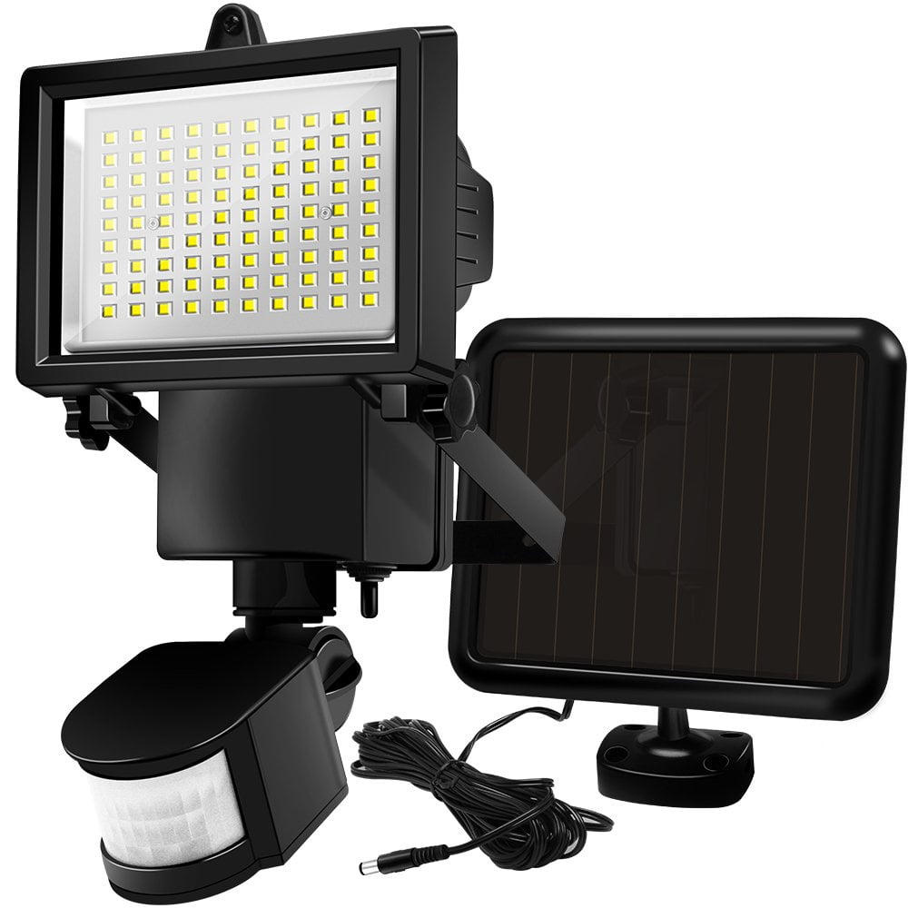 Solar Motion Sensor Lights, Ultra Bright Outside LED Lights, Wide Angle