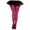 Black/Hot Pink, variant on Plus size striped tights 7471Q-BLK-WHITE