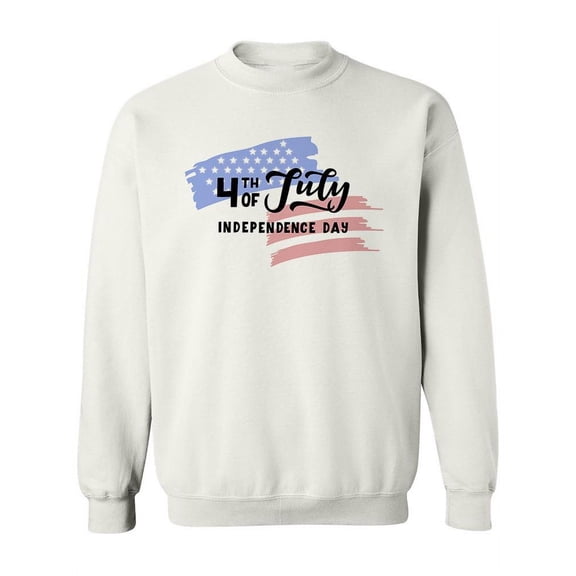 4Th Of July Usa Flag Graphic Sweatshirt Women -Image by Shutterstock, Female Medium