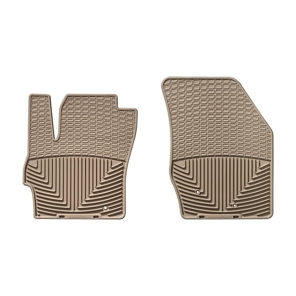 WeatherTech All-Weather Floor Mats compatible with 2004-2009 Mazda MAZDA3 - 1st Row (Driver & Passenger), Tan
