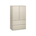 thumbnail image 3 of HON Brigade 800 Series Lateral File - 42" x 18" x 64.3" - 2 x Shelf(ves) - 2 x Drawer(s) for File - 2 x Side Open Door(s, 3 of 4