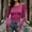 Hot Pink, variant on Base Layer T-Shirt for Women, Crew Neck Long Sleeve Stretchy Slim Fit Pullover Top with Thumb Holes Solid Color for Fall Winter Warm Wear S‑2XL