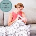 thumbnail image 2 of LollyBanks Muslin Baby Quilt, 100% Cotton 6-Layer Lightweight Blanket, 47 x 47 inch,Quacking'up, 2 of 6