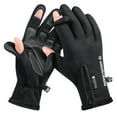 thumbnail image 1 of Gants de Pêche d'Hiver avec Trous pour Doigts Imperméables Coupe-Vent Gants en Polaire pour Pêche, Randonnée et Camping, 1 of 8