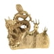 thumbnail image 1 of Estatua de dragón de latón, figura de animal, regalo de buena suerte, obra de arte, riqueza, Feng Shui 135 cm x 6 cm x 145 cm, 1 of 9