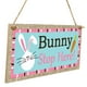 thumbnail image 3 of Feliz Pascua huevo conejo madera colgante placa hogar signo decorativo (JM01150) Ndcxsfigh Nuevos Originales, 3 of 6