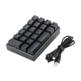 thumbnail image 1 of sweethay K23 Mini Numpad LED Backlit Numeric Home Use 21-Key  Keypad Office USB-C Juegos de teclado y mouse para computadora Interruptores rojos, 1 of 1