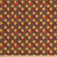 thumbnail image 1 of Abstract Fabric by the Yard Upholstery, Rough Sketched Yellow Berries with Brush Strokes Grungy Messy Design, Decorative Fabric for DIY and Home Accents, Multicolor by Ambesonne, 1 of 4