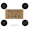 thumbnail image 4 of Evergreen 16 x 28 Inches Welcome to The Lake Door Mat | Non-Slip Rubber Backing | Dirt catching Natural Coir | Indoor and Outdoor Home Decor, 4 of 7